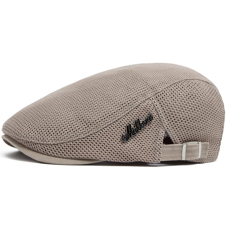 Fashion Men Beret Summer Breathable Mesh Flat Cap Outdoor Casual Women Sun Visor Hat Vintage Newsboy Caps Female Berets Unisex