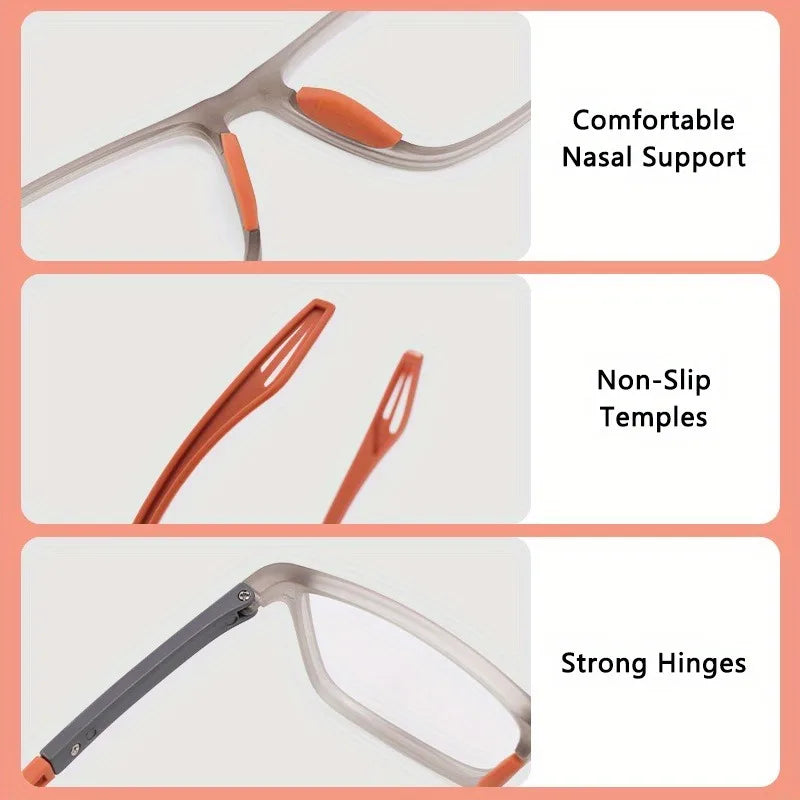 8-pay Value Pack of Reading Glasses Fashionable Two-tone Glasses for Men and Women Magnifying Glasses