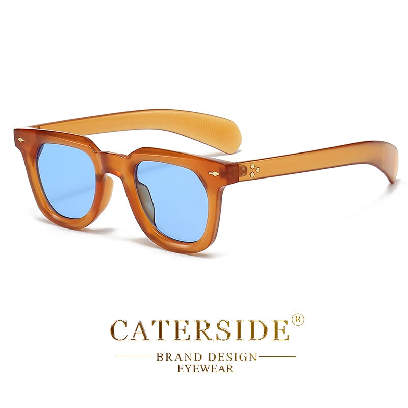 CATERSIDE Fashion Retro Sunglasses for Men Punk Brand Design Sun Glasses for Women Outdoor Beach Travel Glasses Summer Style