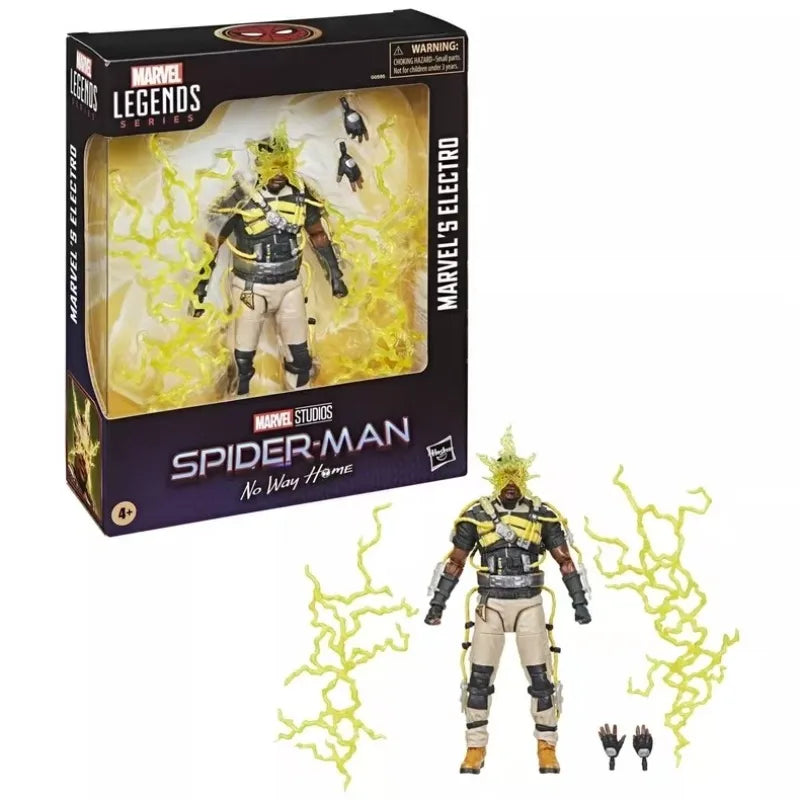 Original Hasbro Marvel Legends Series Spiderman No Way Home Marvel’s Electro Anime Figure Toys Model Collection