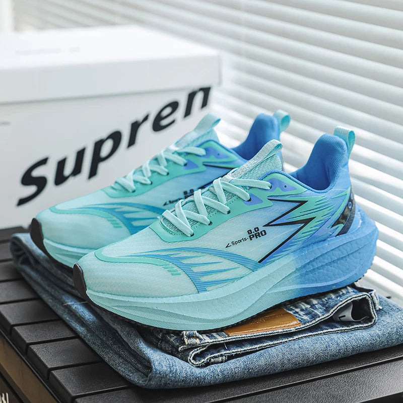 New Running Shoes Men Casual Carbon Board Marathon Sports Breathable Lightweight Women's Comfortable Athletic Antiskid Sneakers