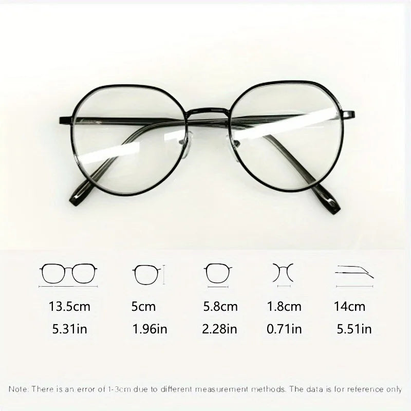 Chic Retro Oval Anti Blue Light Glasses for Men & Women