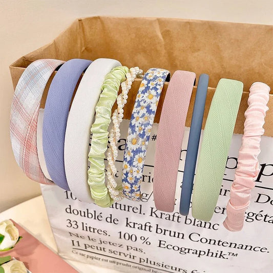 3pcs Multicolor Elegant Fabric Headband for Women Face Wash Hair Band Fashion Girls Hair Accessories
