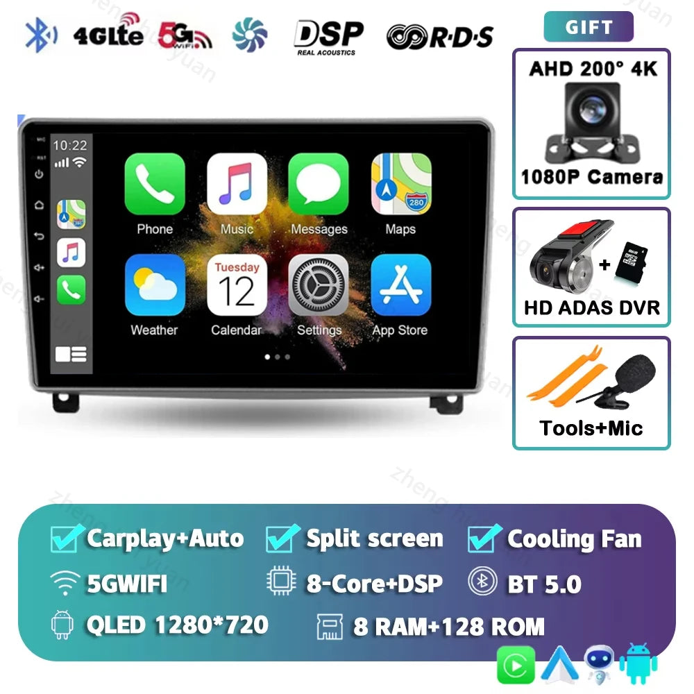 For Peugeot 407 1 2004 - 2011 Android 15 12+256GB CarPlay Auto Car Radio Multimedia Video Player GPS stereo Head Unit 4G WIFI