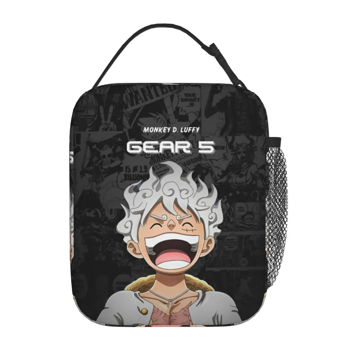Monkey D. Luffy Anime One Piece Insulated Lunch Bag Leakproof Meal Container Cooler Bag Tote Lunch Box Office Travel Girl Boy