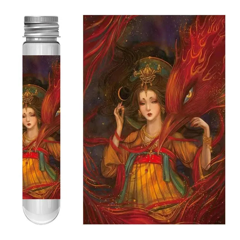 Mini Test Tube Jigsaw Puzzle 150pcs Chinese Style Painting Jigsaw Decompress Toy Educational Game