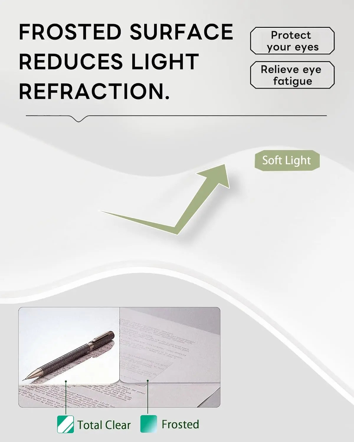 Clear Desk Mat - Multi-Functional Desk Pad, 24 x 14 inches - Durable Desk Protector with Anti-Slip Base, Transparent View