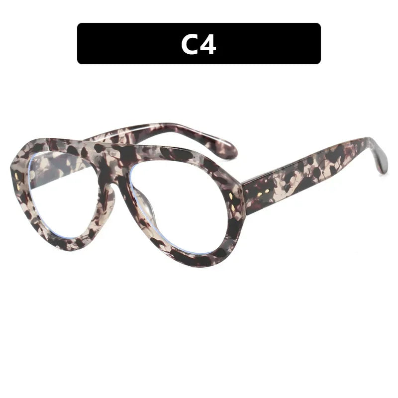 JNPCXI Oversized Ins Popular Fashion Pilot Women Sunglasses Retro Red Shades UV400 Men Trending Wide Legs Sun Glasses