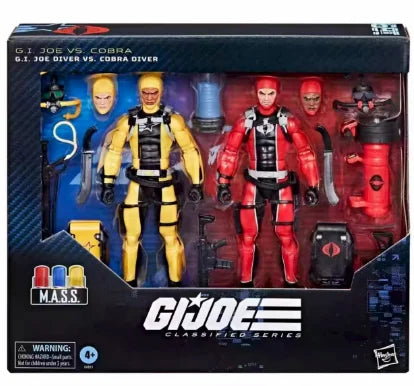 Original Hasbro G.I. Joe Classified Series 169 G.I.JOE DIVER VS. COBRA DIVER Anime Figure Toys Model Collection