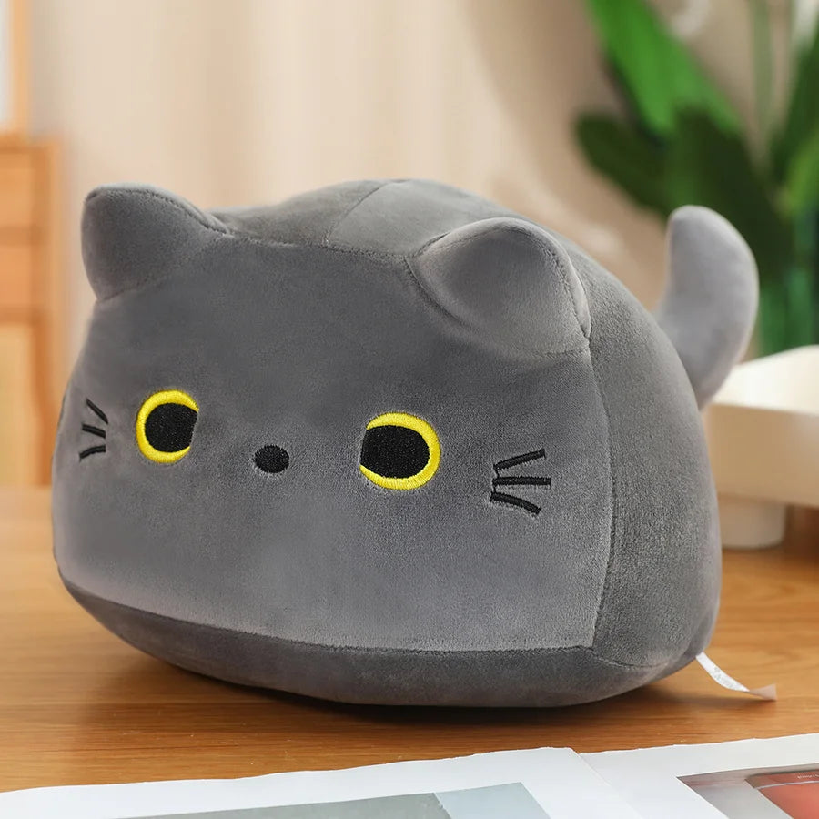 Kawaii Creative Oval Cat Plush Doll Four Baby Cat Pendants In A Big Mother Cat Body Combined Doll Super Soft Gift For Boys Girls