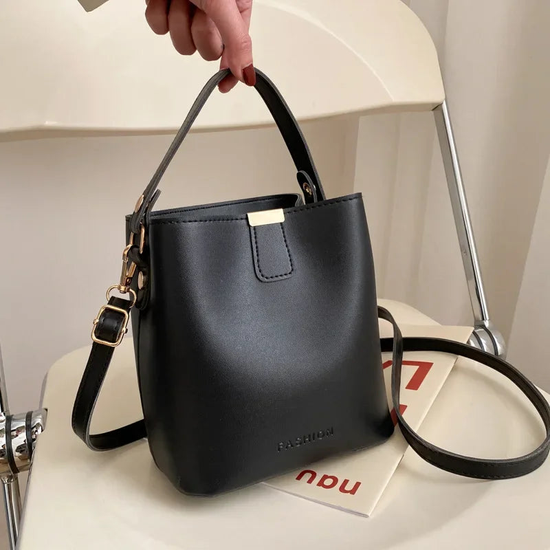Women PU Leather Handbag Casual Tote Bag Lady Messenger Shoulder Bag Brand Design Female Totes Black Crossbody Bags for Women