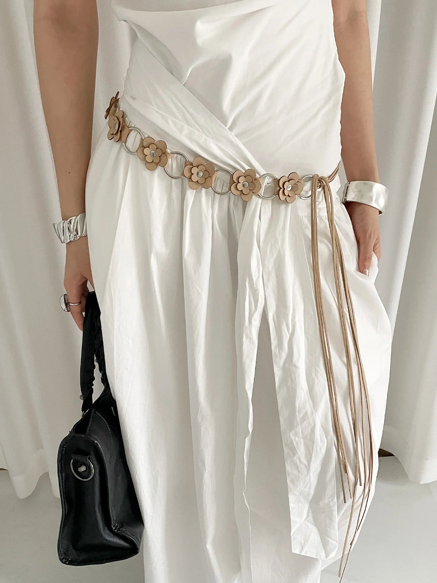 Bohème Ethnic Floral Waist Belt For Women High-End Dress With Jeans Waist Rope