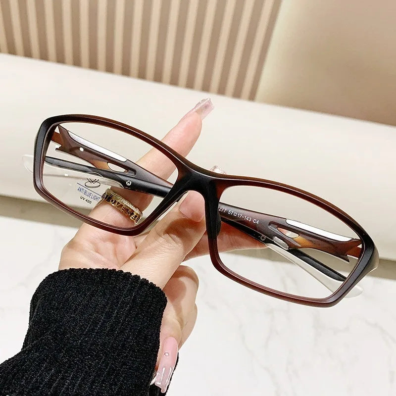 Fashion Sport Anti Radiation Glasses for Men Women Anti Blue Light Eyeglasses Replaceable Lens