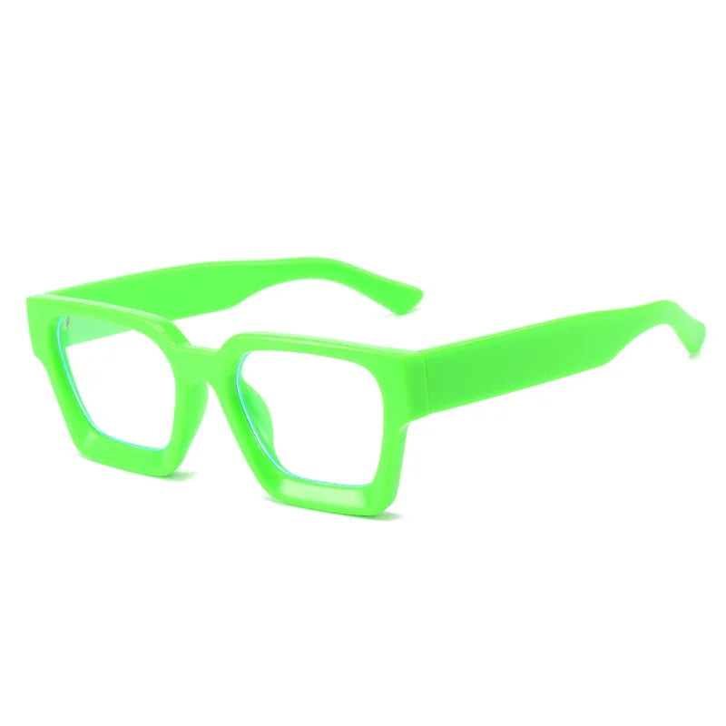 JNPCXI Vintage Glasses Frame Men Women Square Computer Frame Eyewear Blocking Glasses Optical Spectacle Eyeglass
