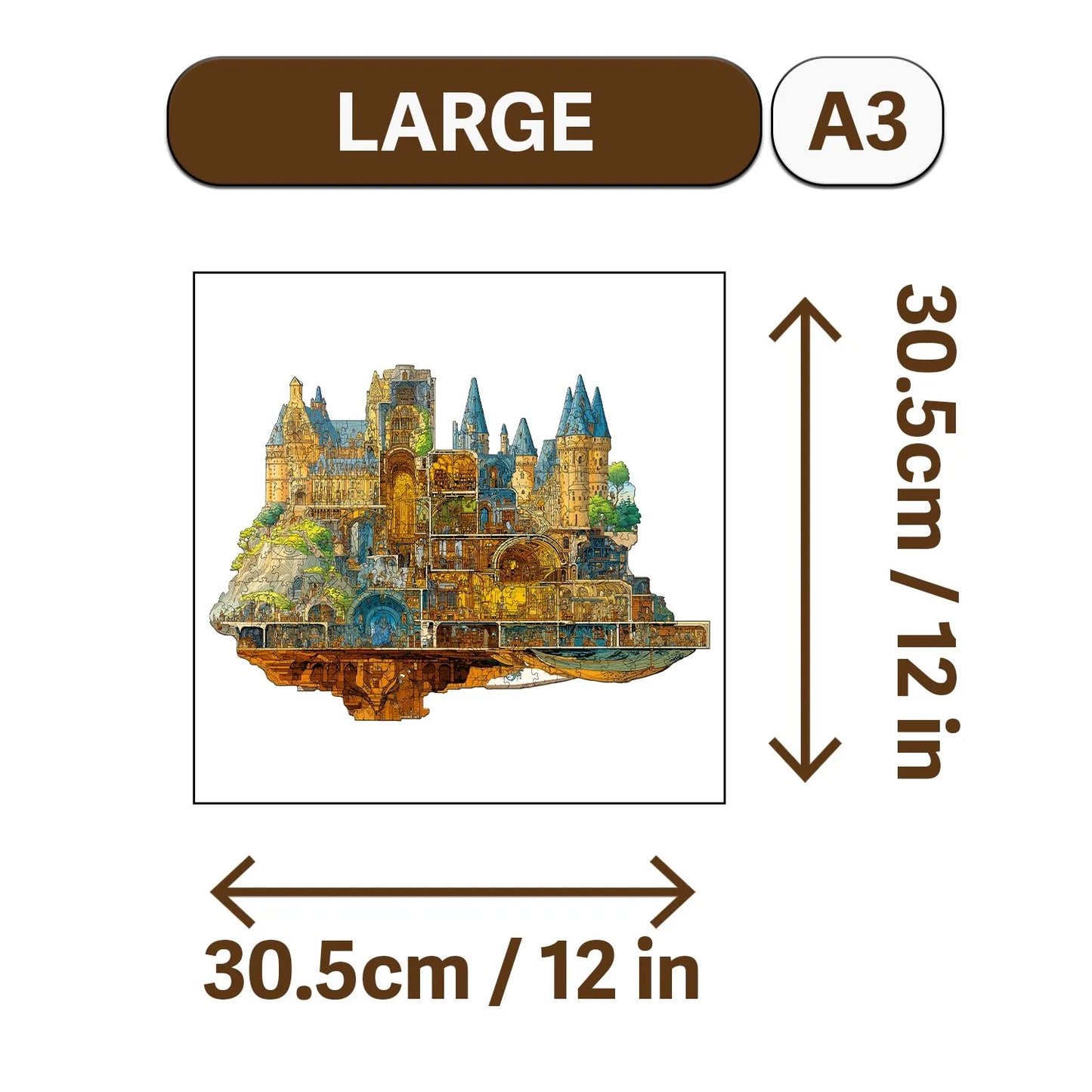 Science Fiction City Wooden Jigsaw Puzzle Wood Home Decor Painting Christmas and Halloween Gift Toy for Teen and Kid