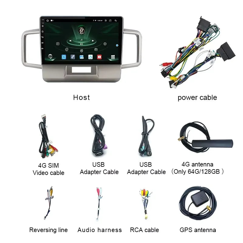 Carplay Car Radio For Honda Freed 1 2008-2016 Car Multimedia Player GPS Navigation Stereo Video Player