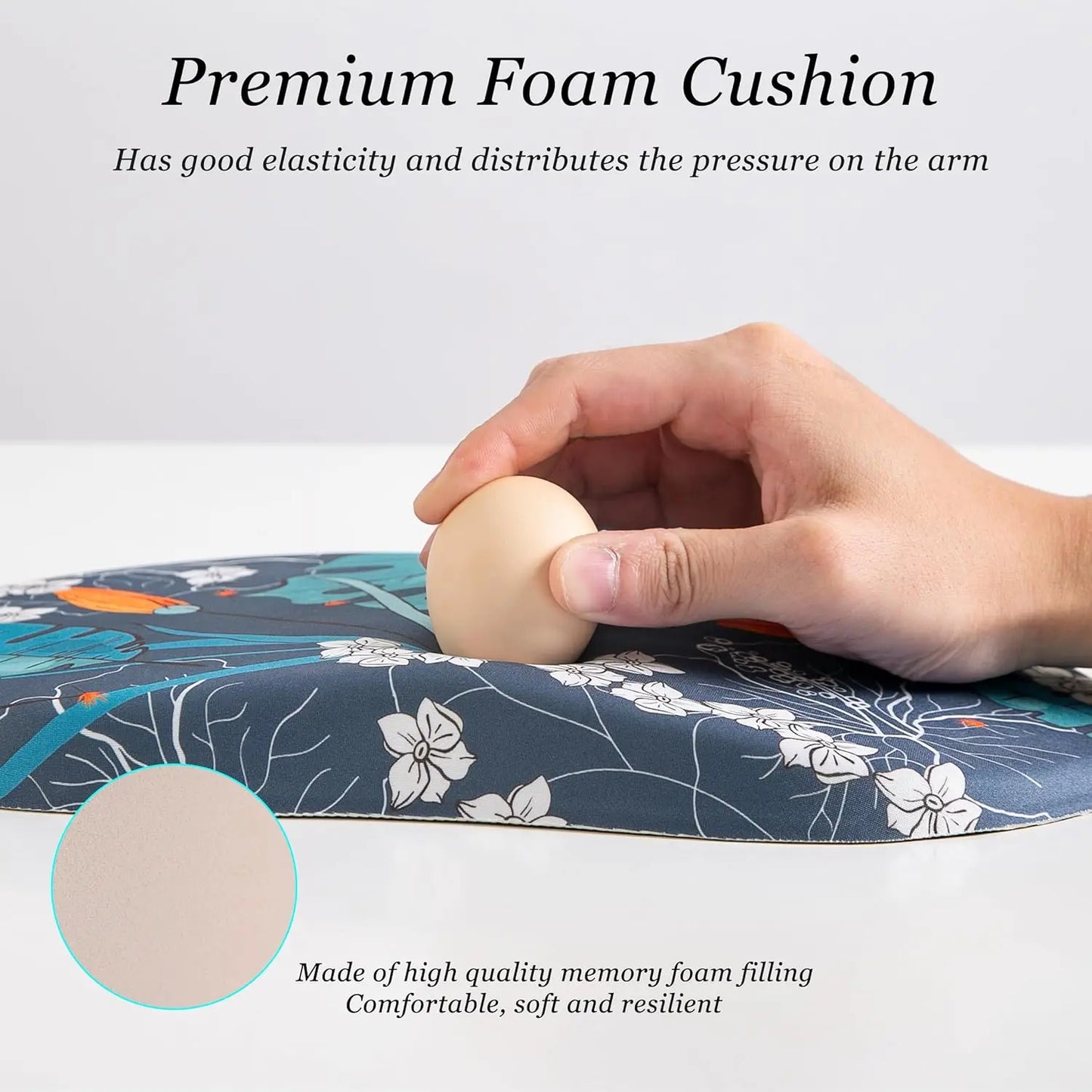 Entire Memory Foam Mouse Pad, Pain Relief Mouse Pad with Wrist Rest, Ergonomic Mouse Pad Wrist Support for Office & Home