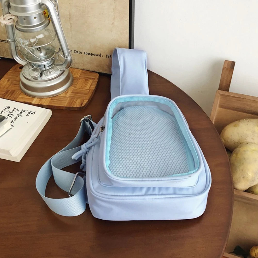 Kawaii Japanese Itabag Girls Soft Nylon Backpack Crossbody Bags 10CM Doll Women With Display Plate Cross Body Sling Pouch 2026