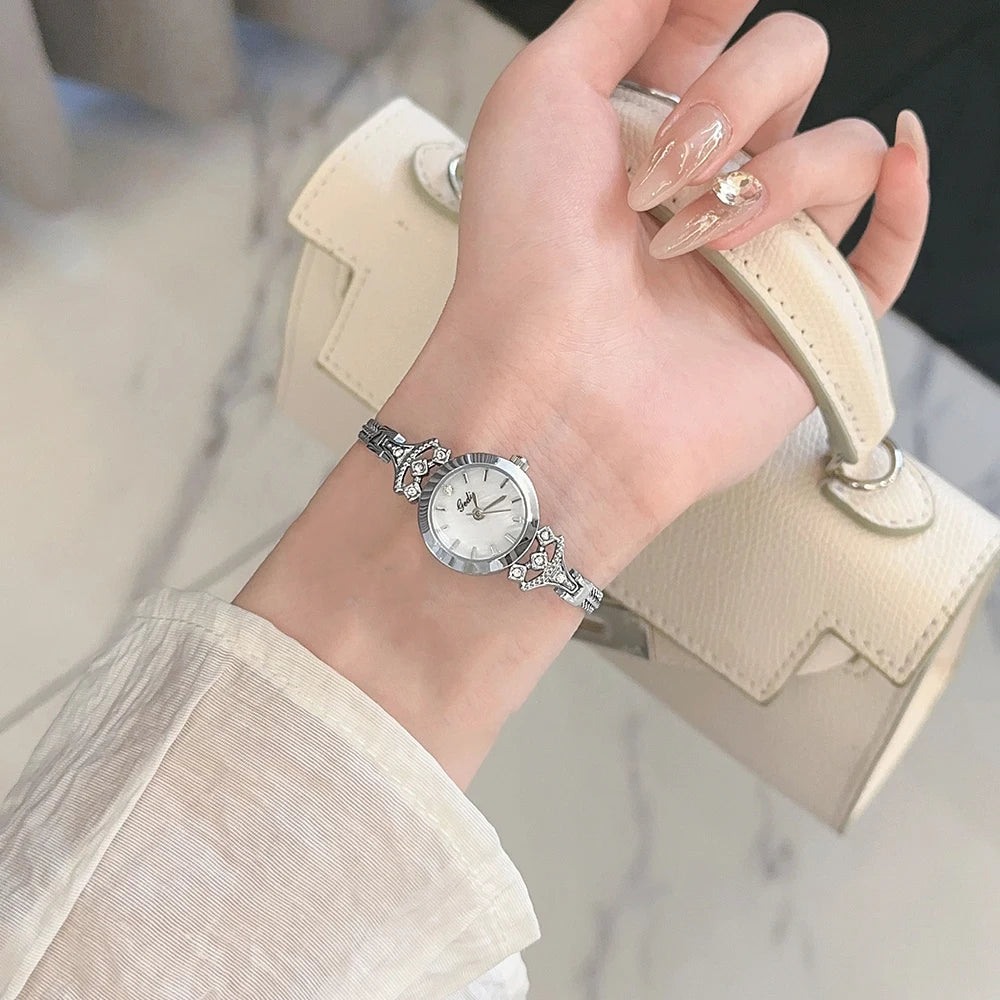 GEDI Ladies Watches Fashion Quartz Wristwatches Exquisite Waterproof Small Bracelet Gold Silver Watch Gifts for Girlfriend Girls