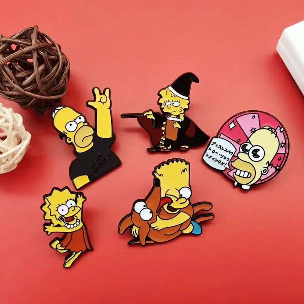 5/10 PCS   Enamel Pins Set - Brooch Cute Cartoon Badges Jewelry Gift for Friends