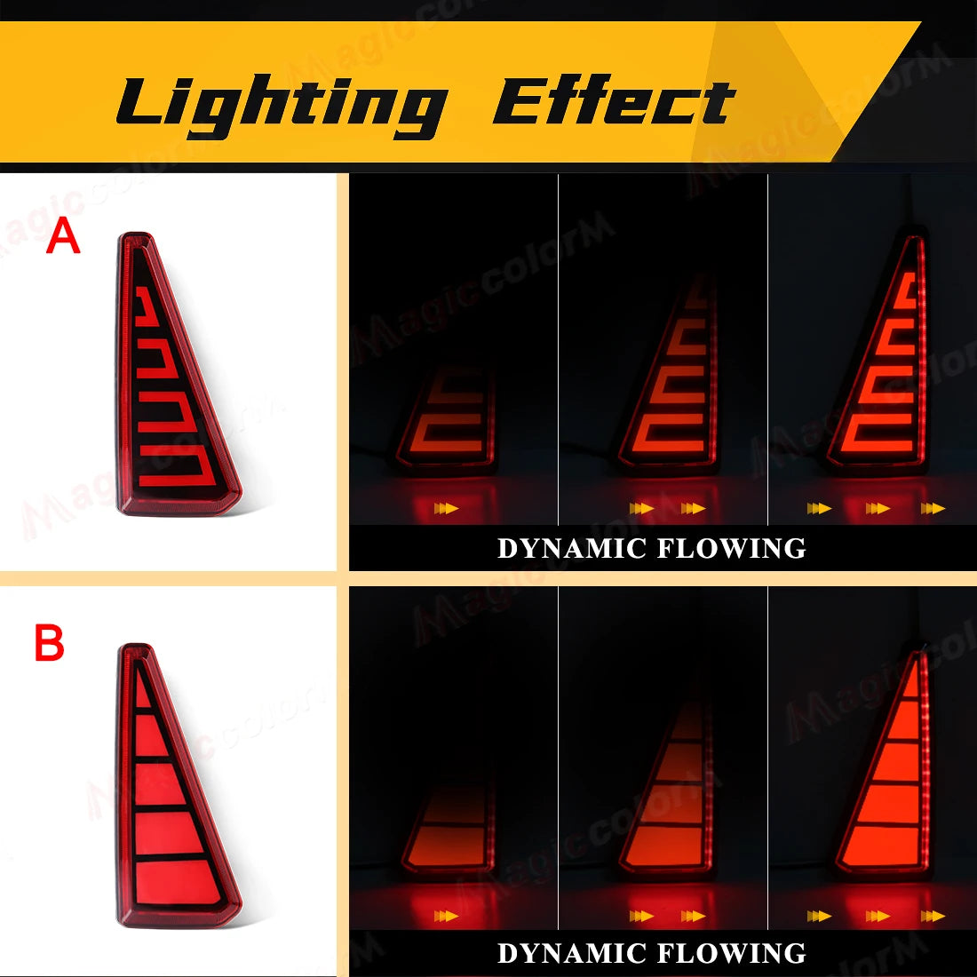 For Toyota NOAH VOXY 80 Series 2014 2015 2016 2017 2018 Rear Bumper Reflector Light Sequential Turn Signal Brake Driving Lamp