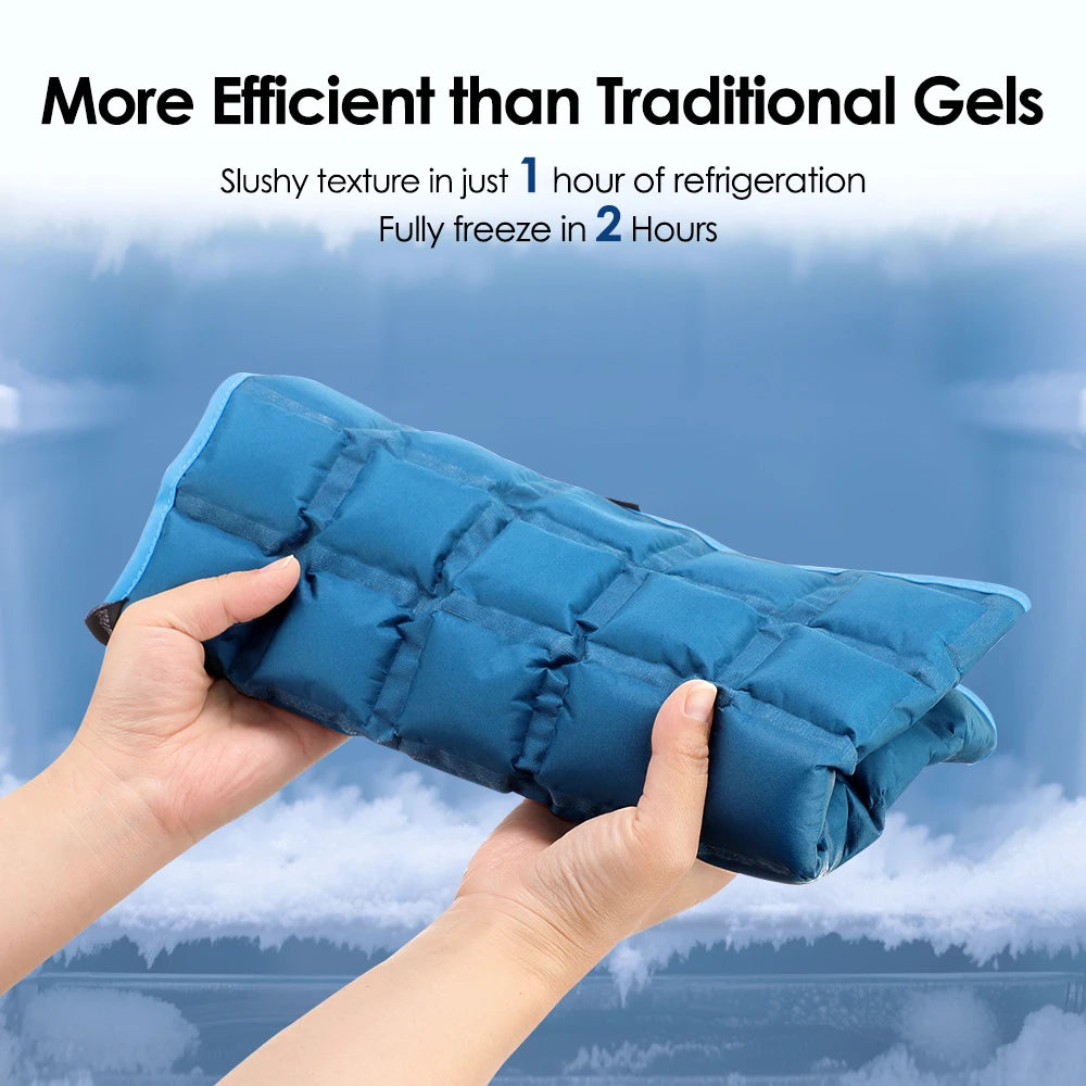 Reusable Ice Pack Wrap For Muscle Relax Hot Cold Gel Pack Cooling Knee Leg Back Ice Pack Wrap Local Stock
