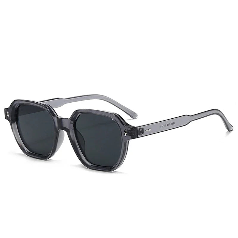 JNPCXI New Fashion Square Women Sunglasses Retro Trending Orange Leopard Rivets Candy Color Sun Glasses Shades UV400