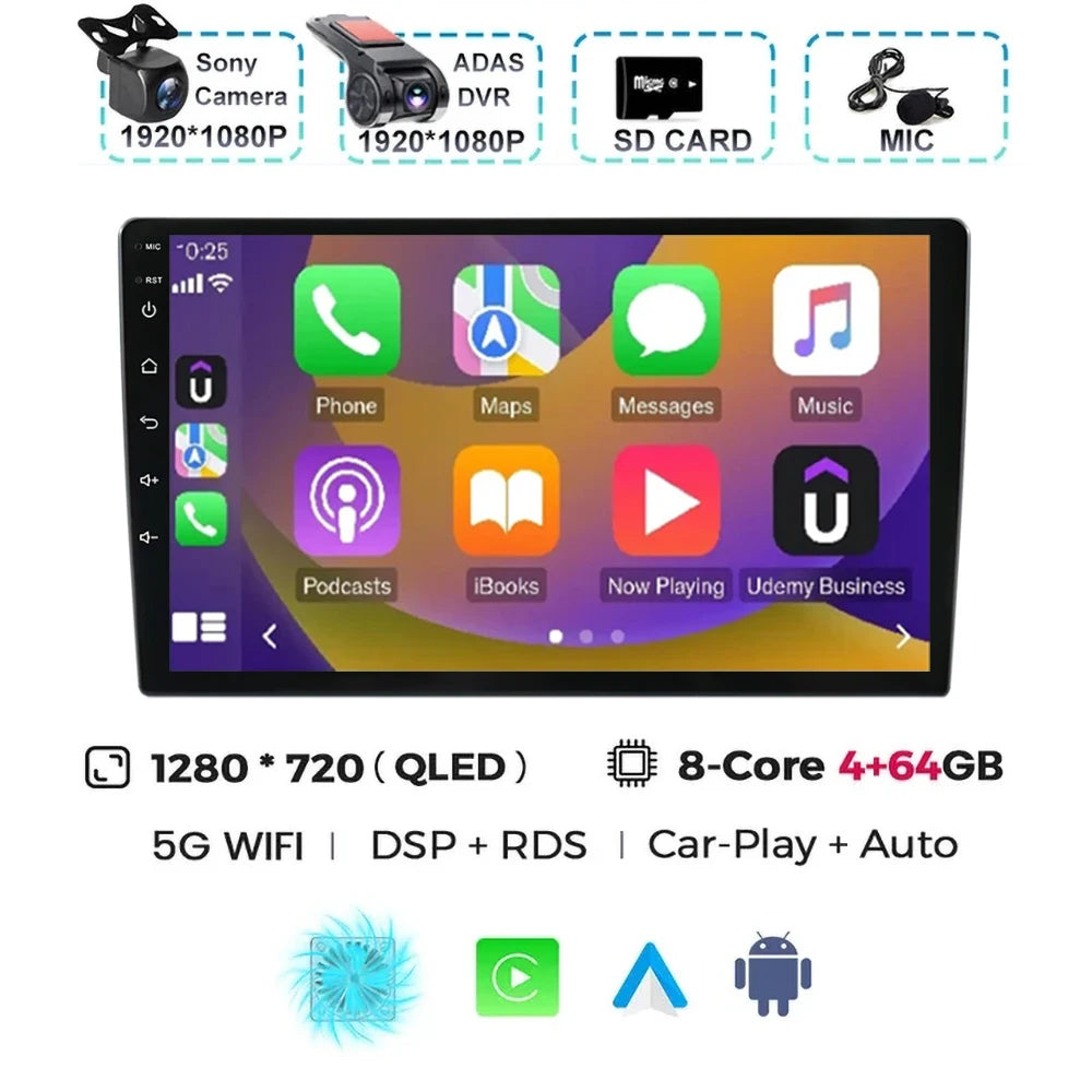 Android 15 Car Radio For For Audi A4 II 2 B6 III 3 B7 2000-2009 S4 2002-2008 RS4 2005 - 2009 Multimedia Video Player Carplay