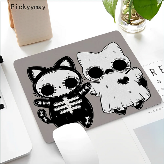 Funny Black Cat Mouse pad PC Desk Mat Table Big Mouse Pad PC Non-slip Rug z24