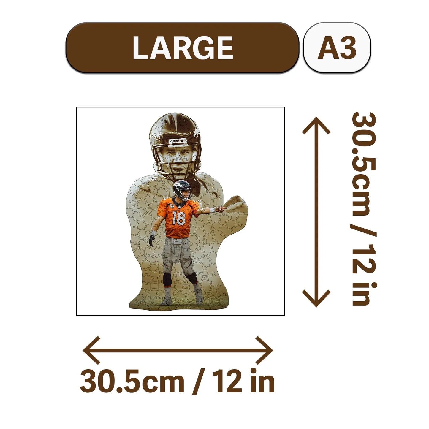 Baseball Genius Wooden Jigsaw Puzzle Wood Home Decor Painting Christmas and Halloween Gift Toy for Teen and Kid