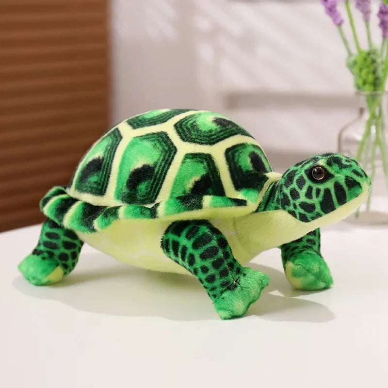 Kids Toys Cute Baby Super Green Simulation Stuffed Tortoise Realistic Sea Turtle Animal Plush Baby Toy Gift Hot Sale Home Decor