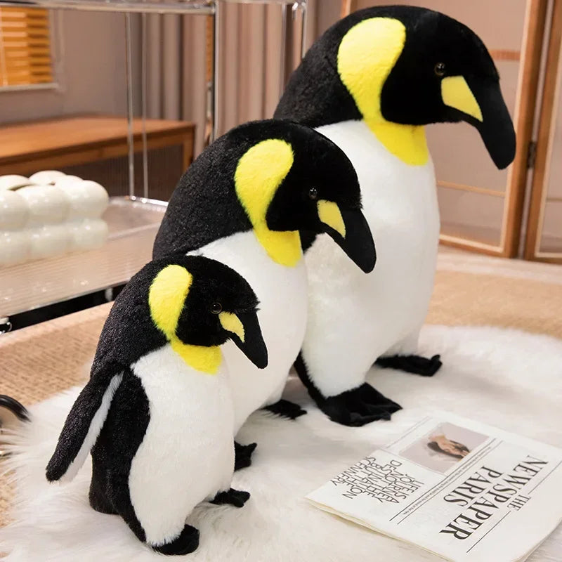 Cute Fluffy Simulation Plush Toy Kawaii Penguin Peluche Real Life Animal Doll Home Decoration Children Kids Birthday Gifts