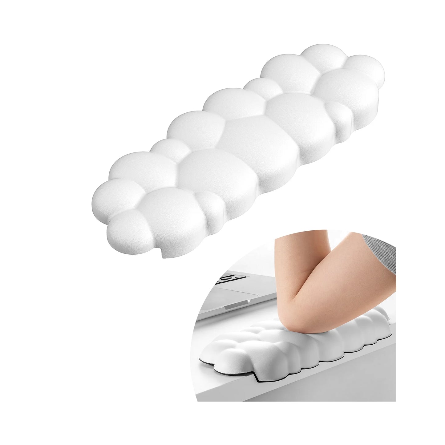 Memory Foam Wrist Pads Wrist Support for Keyboard , Mouse, Laptop , Desk Edge Arm Rest Cloud Wrist Rest Elbow Pad for Desk