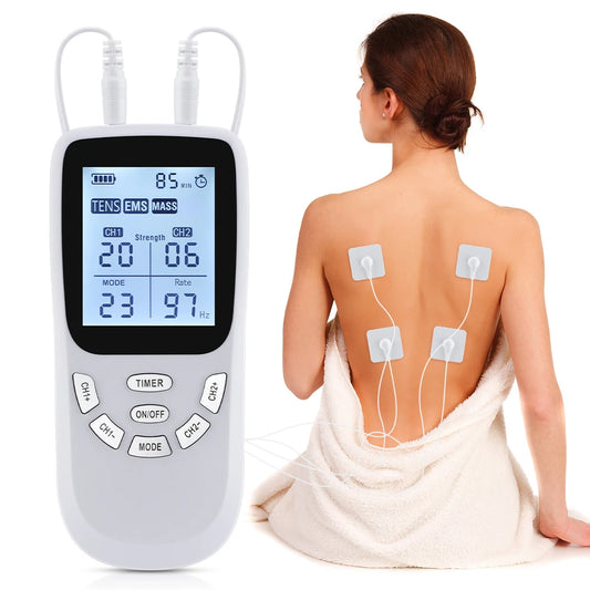 36-Mode Pulse Machine Full Body Back Massager 20-level Muscle Electrostimulator Relaxation