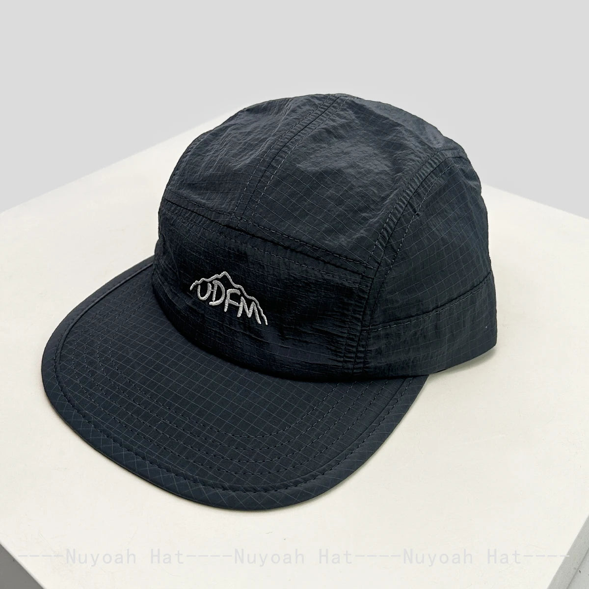 New Men Women Quick Drying Plaid Embroidered Letters Baseball Hats Sunshade Flat Eave Breathable Outdoor Peaked Caps Versatile