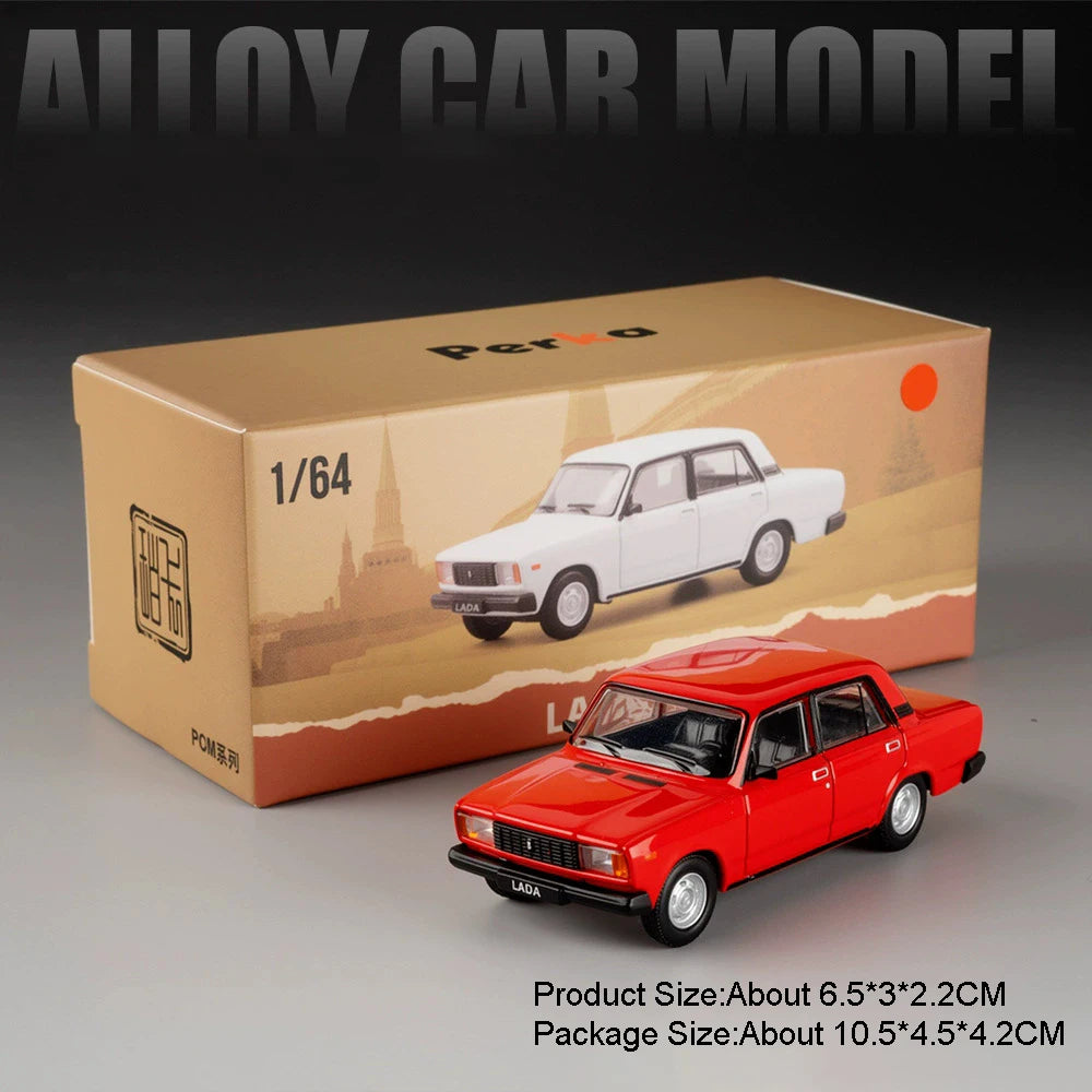 1:64 GAZ-24 GAZ-12ZIM Alloy LADA 2105 2101 Diecast Model Series Four Wheel Suspension Miniature Vehicle Children's Holiday Gifts