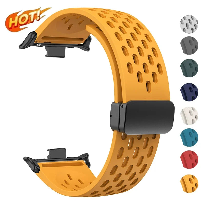 Starlight Silicone Strap Redmi Watch 5/4, Magnetic Sports Band Mi Band 9/8 Pro