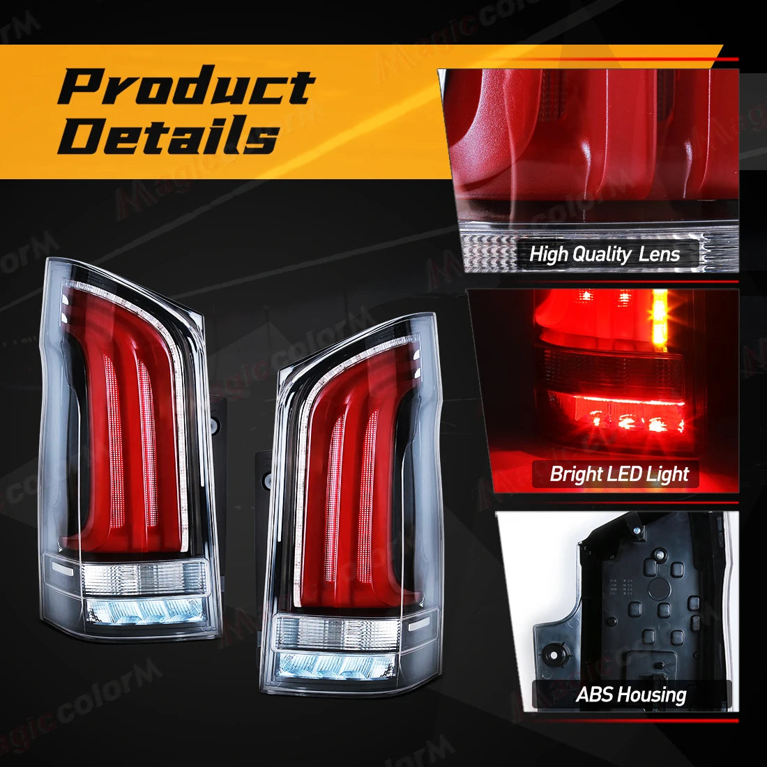 Left/Right Tail Lamp For Mercedes-Benz Vito V-Class V220D V250 V260 V300 W447 2016 2017 2018 2019 2020 2021 2022 2023 Taillights