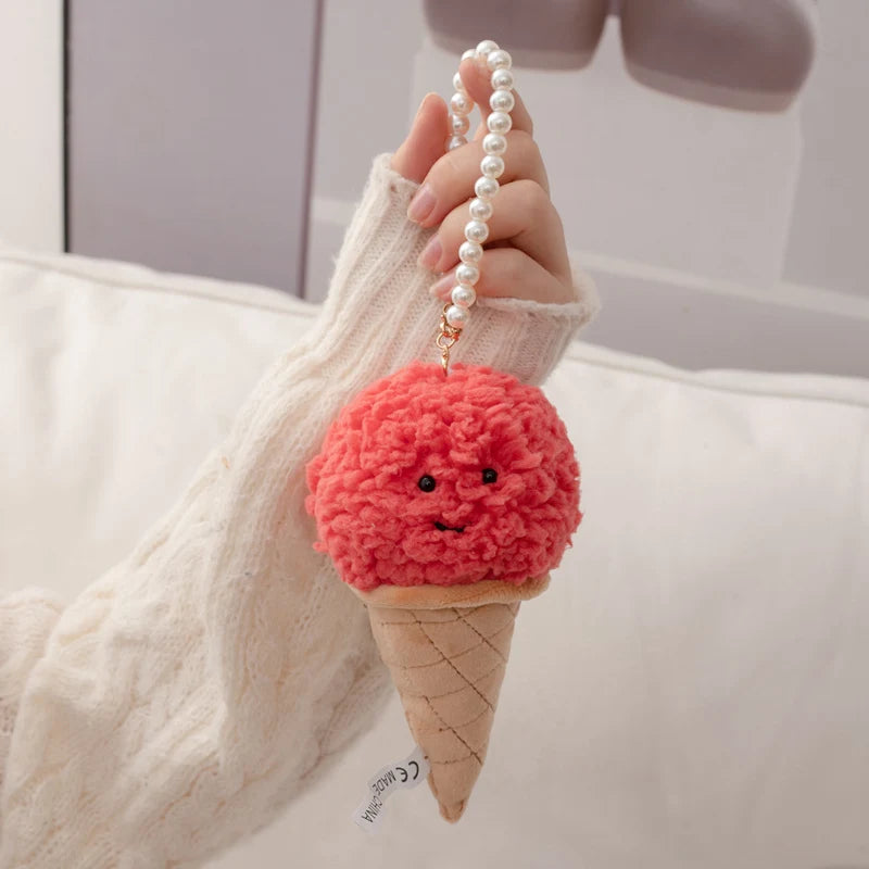 Cute Cartoon Ice cream Plush Toy Stuffed Food Snack Pillow Cushion Cone Kids Toys Kawaii Room Decor Birthday Gift for Kids
