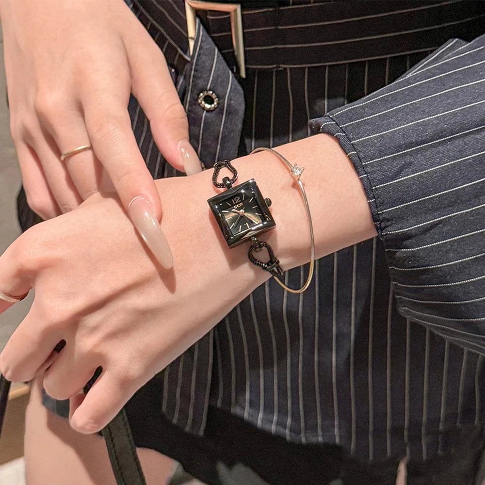 GEDI Square Women's Watch 2026 Bracelet Quartz Vintage Woman Watches Luxury Waterproof Fashionable Wristwatch Gifts