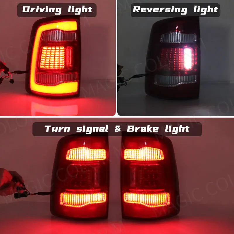 Tail Lamps For Dodge Ram 1500 2500 3500 2009 2010 2011 2012 2013 2014 2015 2016 2017 2018 LED Fog Rear Driving Brake Turn Signal