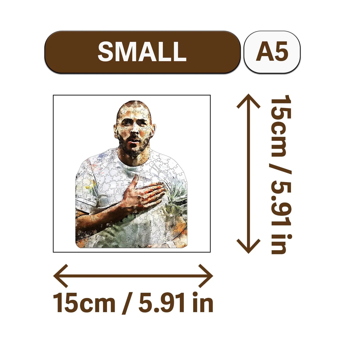 Football Genius Wooden Jigsaw Puzzle Wood Home Decor Painting Christmas and Halloween Gift Toy for Teen and Kid