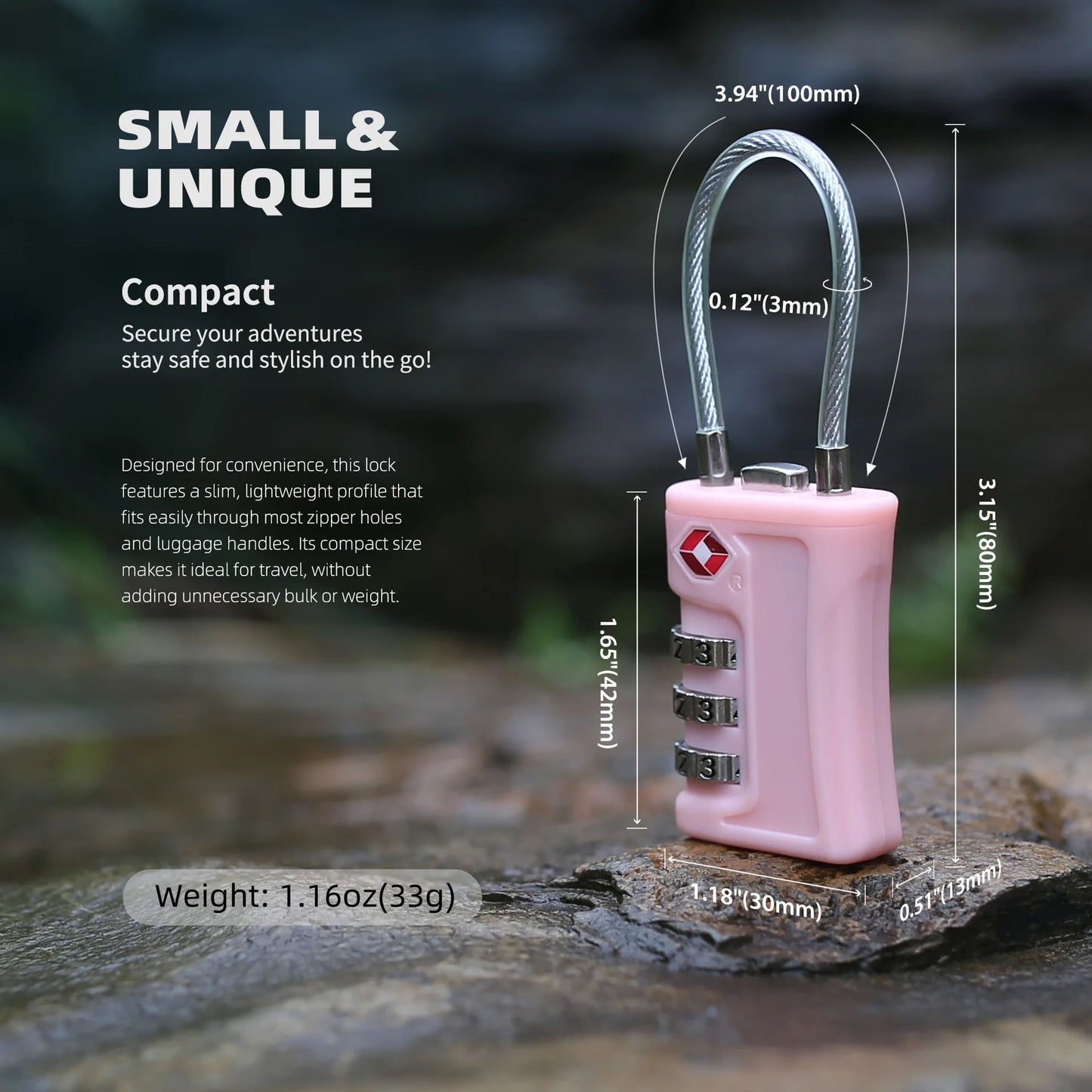 1Pc TSA Approved Luggage Travel Lock Filing Cabinets Toolbox Case  ABS Steel Cable Gym Locker padlock smart lock  lock box
