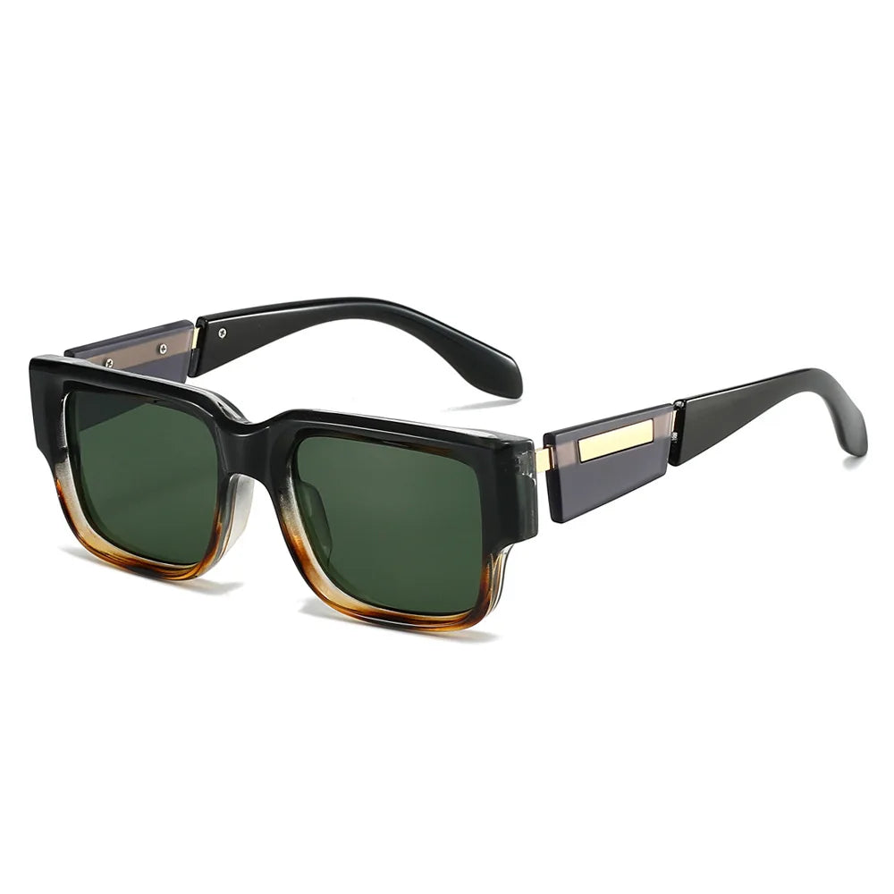 JNPCXI Ins Popular Fashion Square Women Luxury Sunglasses Shades UV400 Retro Men Punk Dark Blue Sun Glasses