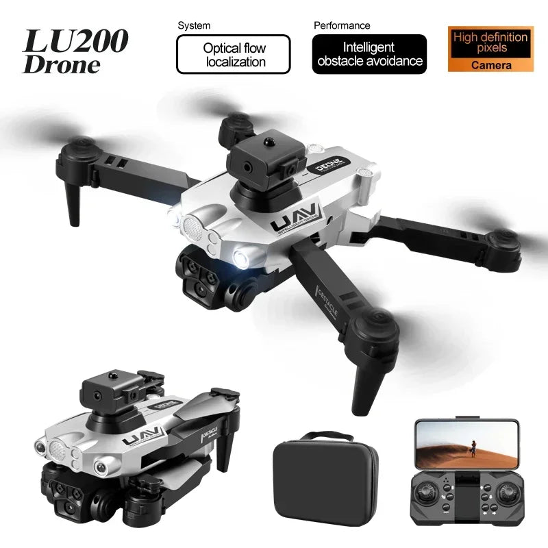 LU200 Drone 8K GPS Pro HD Aerial Photography Triple-Camera WIFI Omnidirectional