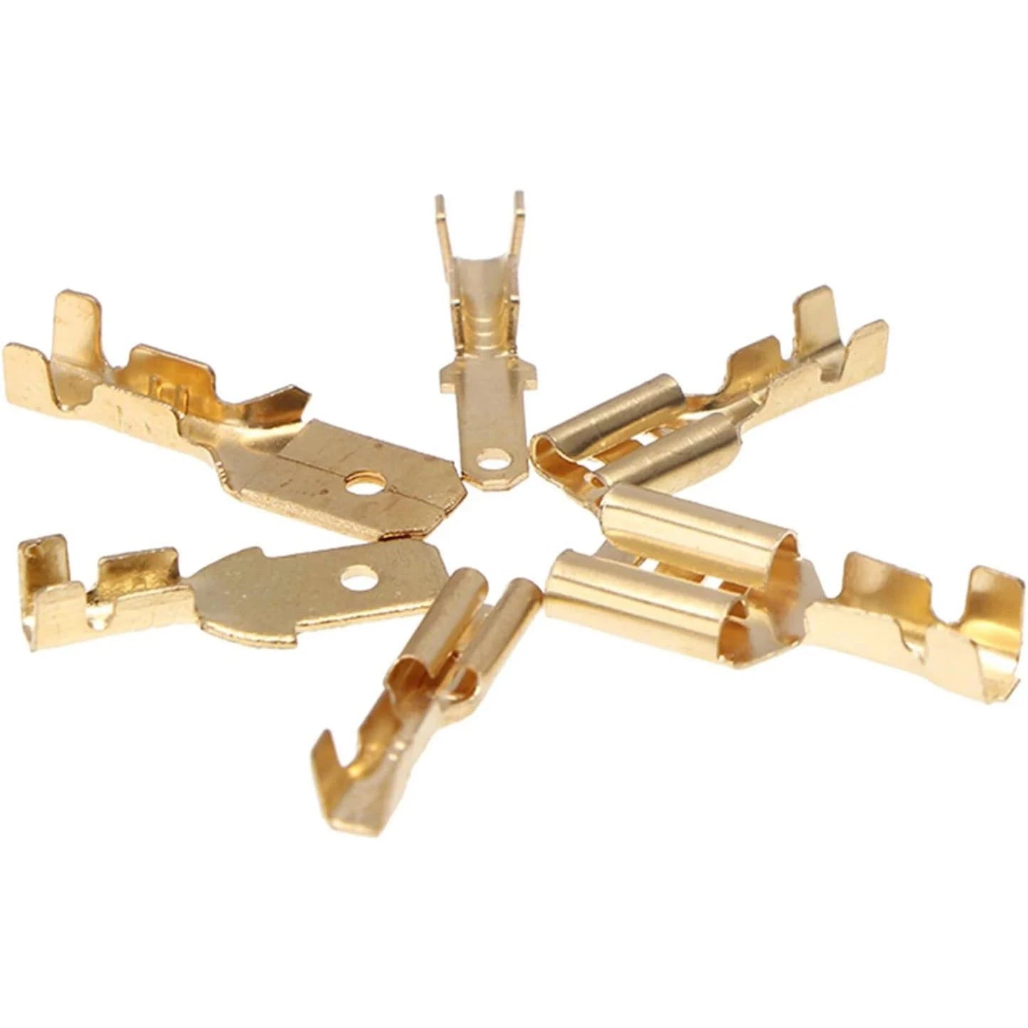 600PCS Assorted Insulated Spade Connectors 2.8/4.8/6.3mm Male Female Wire Terminals Crimp Set with Storage Box Electrical Wiring