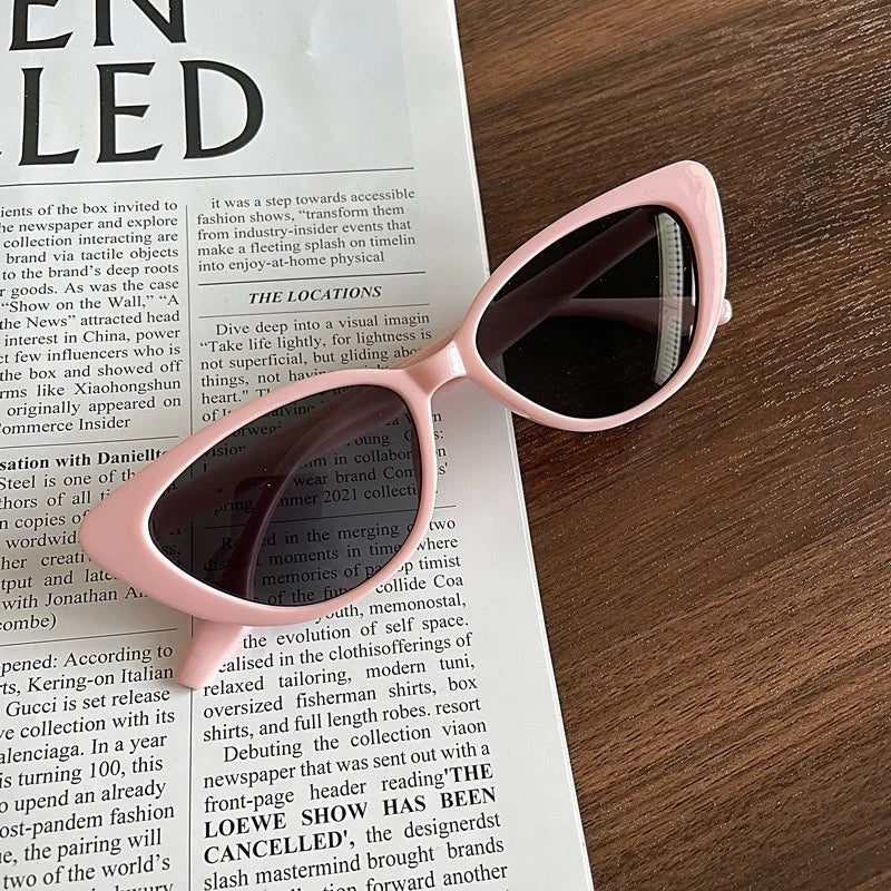 5pcs Fashion Cat Eye Women's Sunglasses Outdoor Travel Glasses UV400 Suitable for Beach Vacation Wear