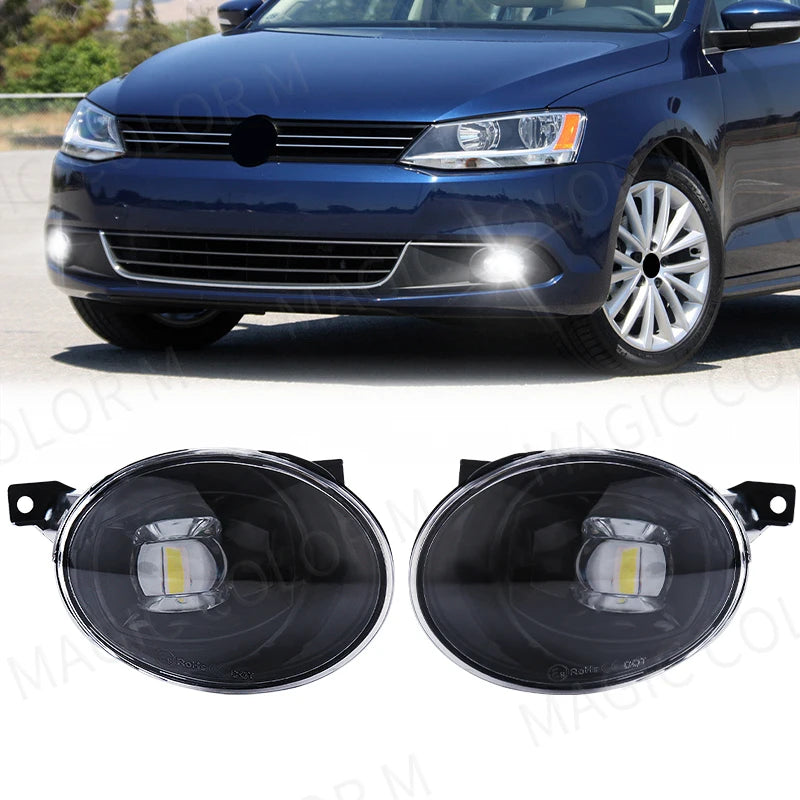 LED Fog Light For VW Volkswagen Golf Hatchback Wagon 2010 2011 2012 2013 2014 Fog Lamp Headlight Front Bumper Car Accessories