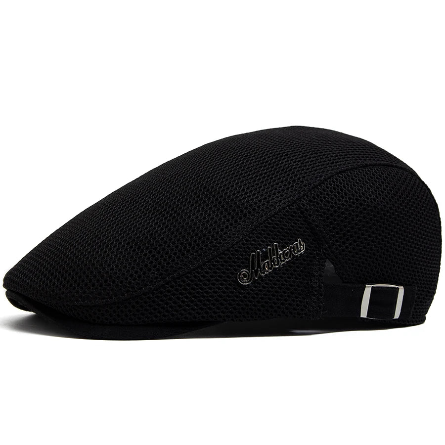 Fashion Men Beret Summer Breathable Mesh Flat Cap Outdoor Casual Women Sun Visor Hat Vintage Newsboy Caps Female Berets Unisex