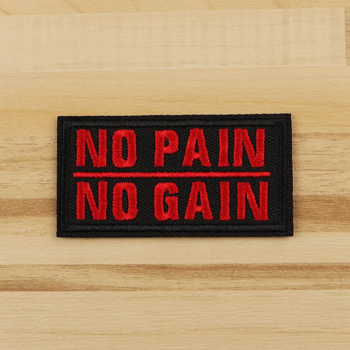 NO PAIN Iron On Patch Clothes Patch For Clothing Quote Embroidered Patch Garment Apparel Accessories Sewing Stickers